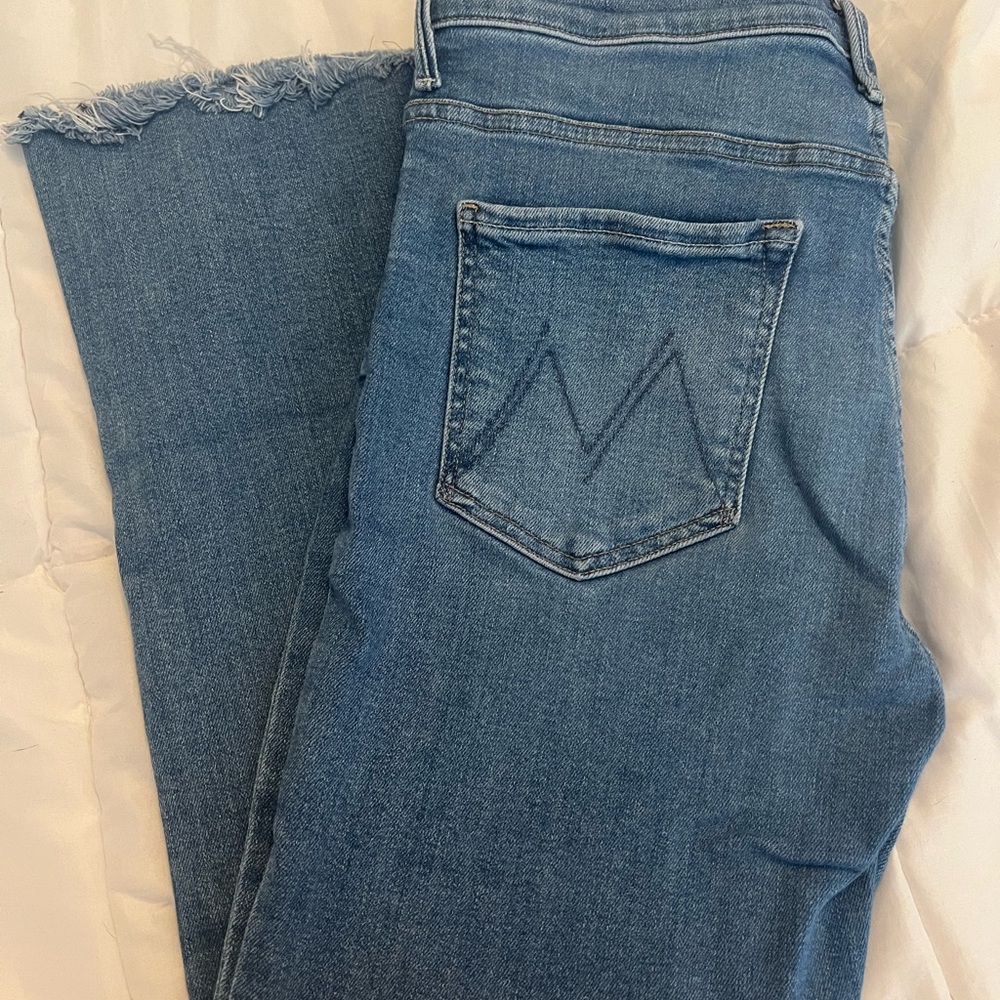 MOTHER The Insider Crop Step Fray Hem